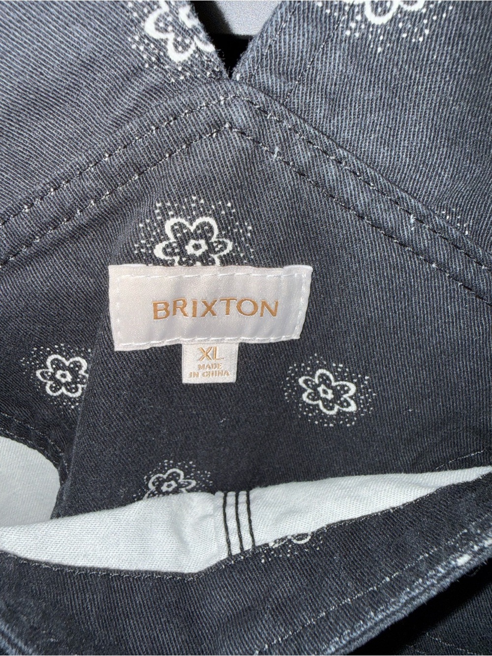 Brixton Overalls black with flowers - Picture 3 of 3